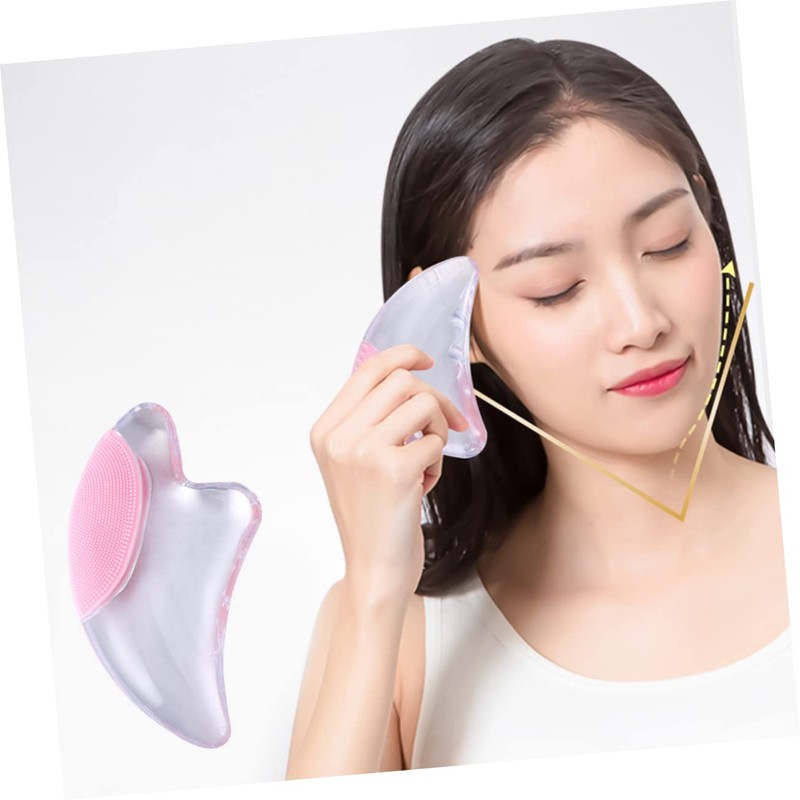 Baluue 3pcs Gua Sha Tool Face Scraper Crystal Plate for