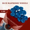 Blue Raspberry Licorice Wheels Bulk 2lb Bulk Candy Bag by