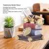 Retro Resin Telephone Model Home Study Desktop Antique Telephone Model