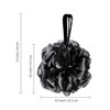 Yoget Bath Loofah Sponge, 4 Pack Black 60G Shower Mesh