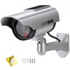AlfaView Dummy Camera, Solar Panel, Security Camera, Red LED Flashing,