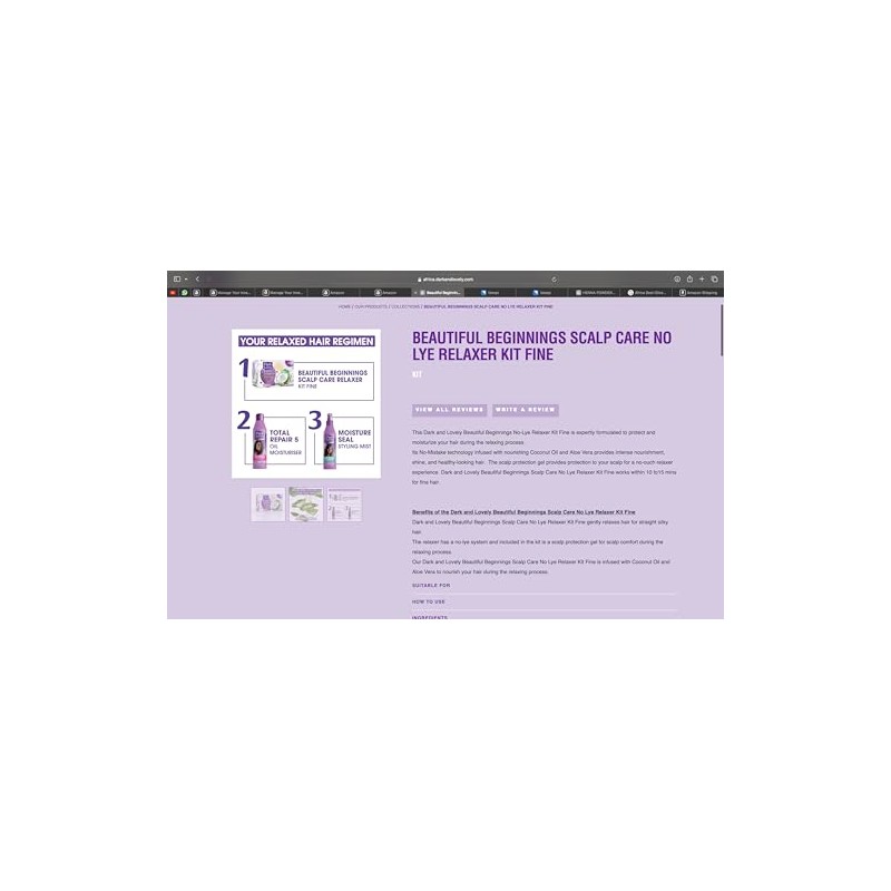 Dark & Lovely Beautiful Beginnings With Coconut & Aloe Scalp