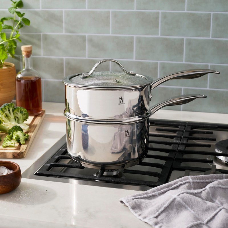 Henckels Aragon 2.5-qt Stainless Steel Saucepan with lid & steamer