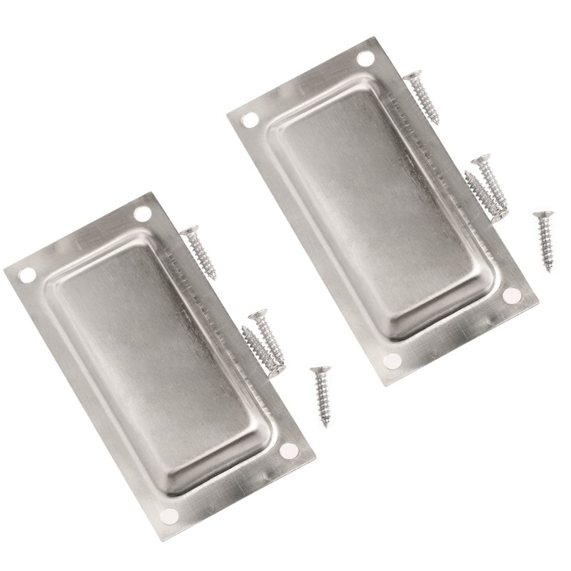 Inlet Handles, Stainless Steel, Rectangular, 128 x 83 mm, for