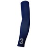 Custom Letters/Numbers Arm Sleeve - Solid Navy Blue - Youth
