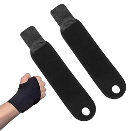 Muñequeras Deportivas de Soporte Ajustables, 2 Pack de Nylon Transpirable con Compresión para Aliviar la Muñeca, para Gym, Béisbol, Tenis, Levantamiento de Pesas