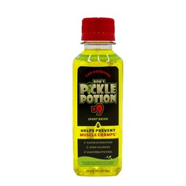 Bob's Pickle Potion #9 - Electrolyte Pickle Shot - Rehydration & Cramp Relief - Sports Drink Shot Zero Caffeine & Gluten-Free, 6.3 Oz. (Pack of 1, Dill)