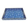 Decorative Serving Plastic Tray, Coffee Table Tray, Bohemian Handle, Suitable