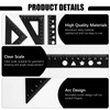 4 Pieces Aluminium Alloy Ruler Set, Metal Architect Scale Ruler