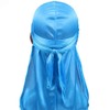 Men Silk Durag Long Straps Bandanas for Men Headwear Waves