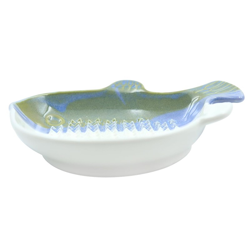 Sarini Garlic Grater Small Fish Ceramic Grater for Garlic Ginger