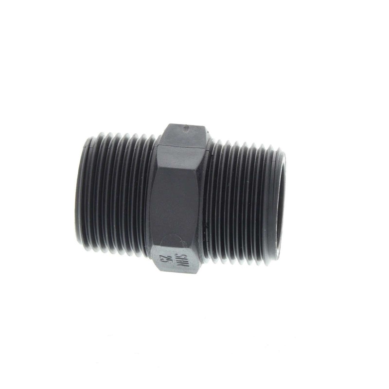 Hex Nipple 25mm BSP Plumbing Irrigation Poly Fitting Water Hansen