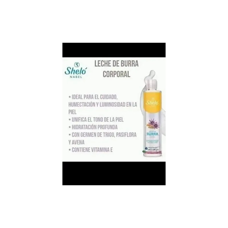 Leche De Burra Corporal Jabón Leche De Burra Shelo S019+s021