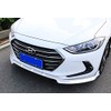 EPARTS 3 Pieces Style White ABS Front Bumper Lip Spoiler