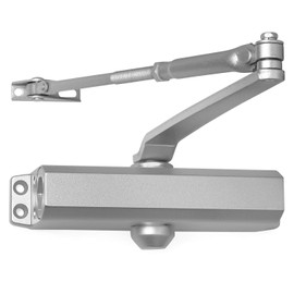 Door Closer #4 Power Size for Residential Commercial Door Use Aluminum Finish Backcheck LH534 3 Hour Fire Rated ANSI BHMA Certified Door Closer for Garage to House Door