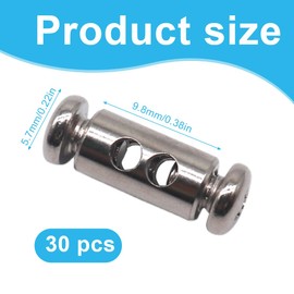 AEIOPRS 30pcs Wire Rope Clips Rope Clamp of Metal Rope Clips Wire Rope Self-Locking Buckle Suitable for Wire Ropes and Cables with a Diameter of 1-1.5mm