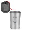 Titanium Water Cup 600ml, Ultralight Coffee Mug for Camping, Raw