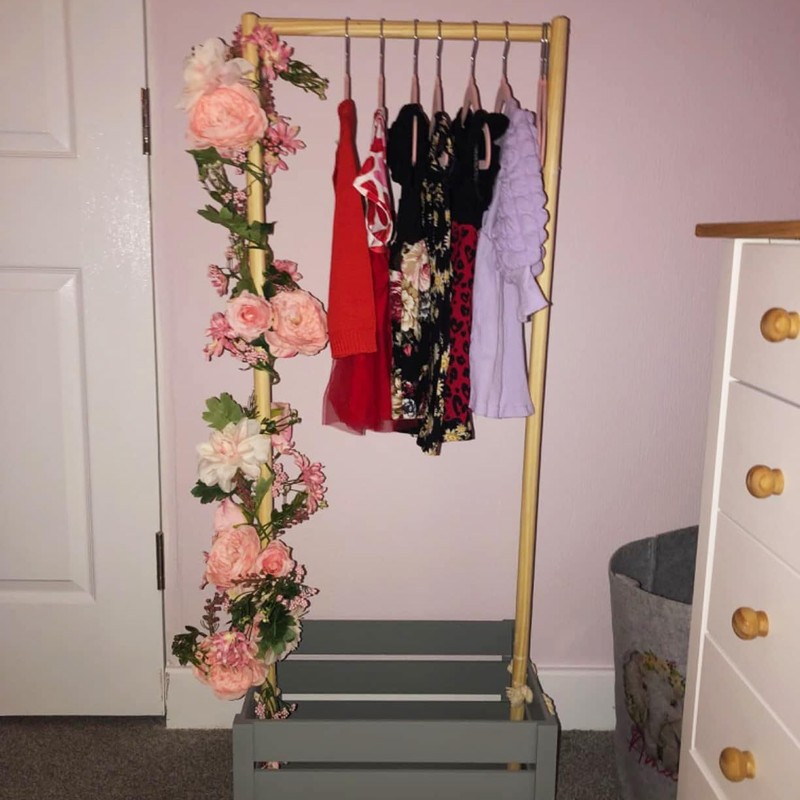 OrgMemory Garland Flower 180cm Wall Hanging Wisteria Artificial Rose Flower