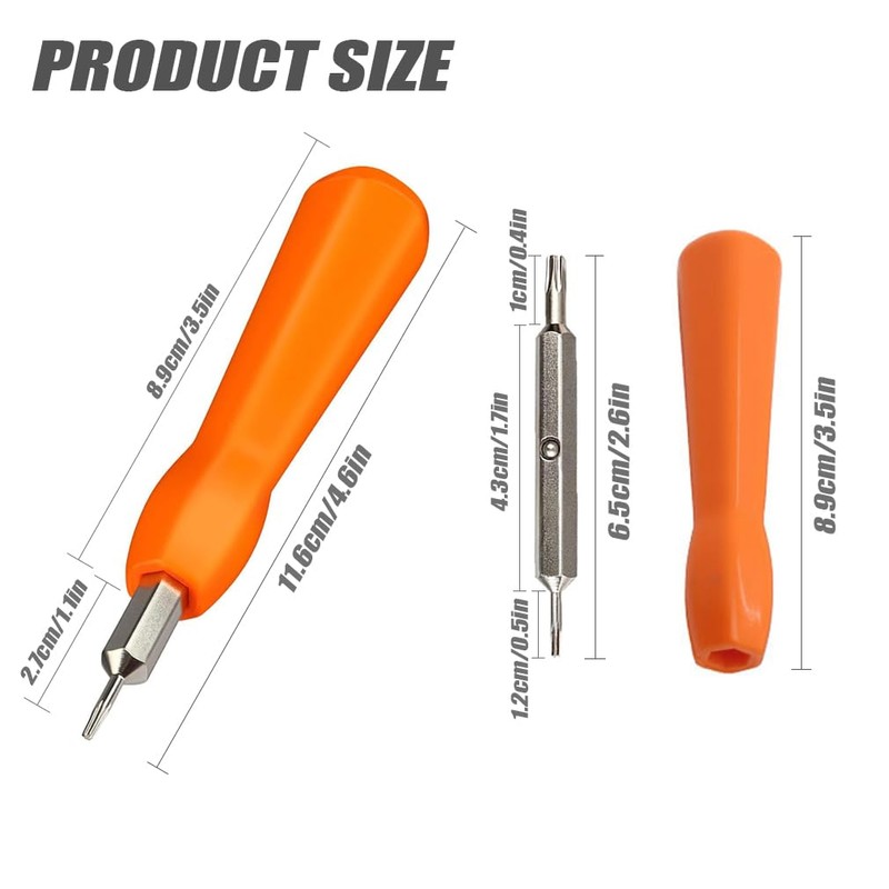 2Pcs Doorbell Screwdriver Set Precision Screwdriver Kit Magnetic Double-Ended Screwdriver