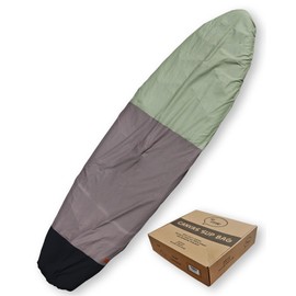 Ho Stevie! Canvas SUP Bag Cover - Durable Canvas Protective Bag for Stand Up Paddle Boards [CHOOSE 8’, 9’, 10’, 11’, 12’] (Black/Gray/Green, 10'0")
