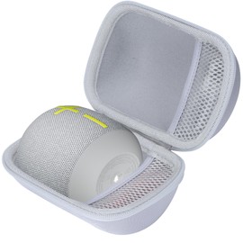 Lebakort Storage Case Compatible with Ultimate Ears UE WONDERBOOM 4 3 2 Portable Waterproof Bluetooth Speaker (White Case)