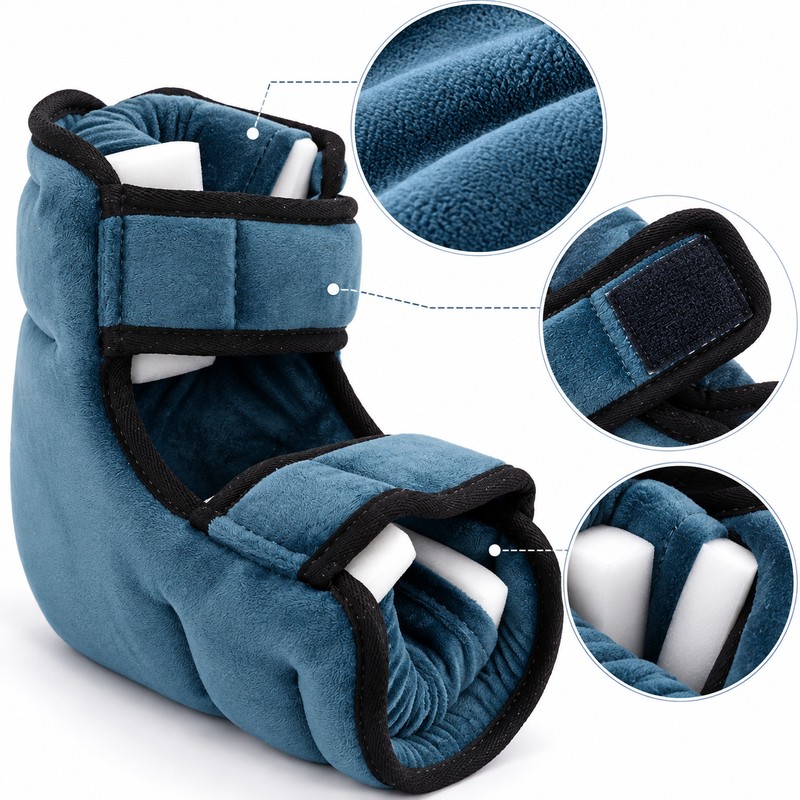 2pcs Heel Protector Cushion Anti Bedsore Relieve Pressure Adjustable Skin