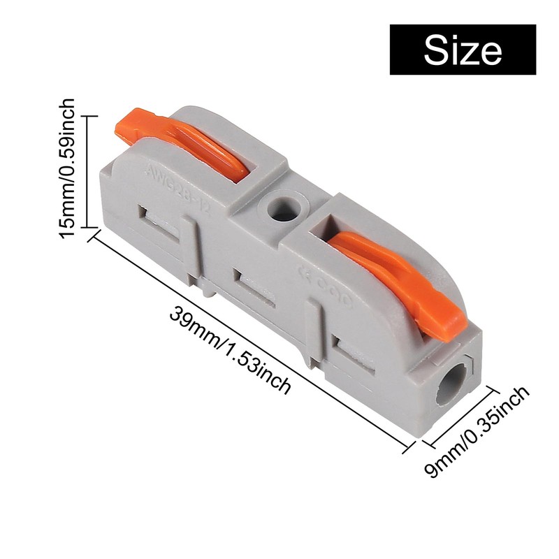 30Pcs Quick Connect Electrical Splicing Wire Connectors Kit Lever Wire