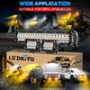 LEDKITO 12In LED Light Bar and 4In LED Cube Pod