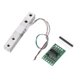 sourcing map Digital Load Cell Weight Sensor 1KG + HX711 Module Weighing Sensor 24 Bit Precision A/D Dual-Channel for DIY Portable Electronic Kitchen Scale Kit