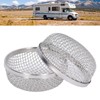 2Pcs RV Water Heater Vent Cover Stainless Steel 2.8in Flying