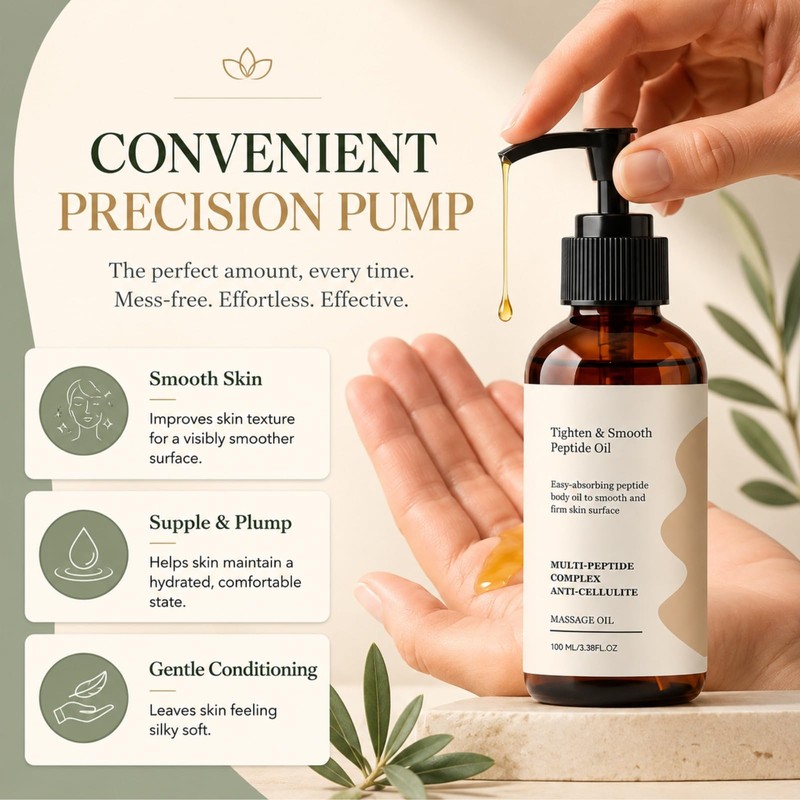 Body Multi Peptide Body Oil, Body Oil for Saggy Skin,