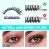 Wispy Eyelash Clusters, 280 Pieces, 40D Eyelash Clusters, 9-16 mm