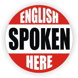 Unbranded/Generic 3pk- English Spoken Here Hard Hat Decals Helmet Stickers Sarcastic Toolbox Funny