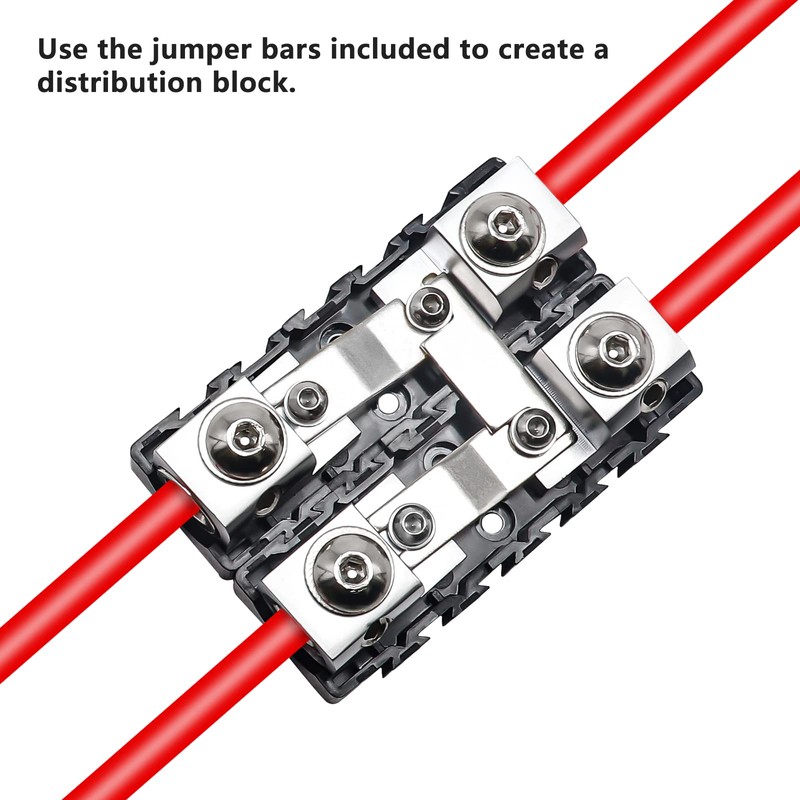 RECOIL MFHA-2 2 Packs Fuseholder 0/2/4 Gauge Modular Inline ANL