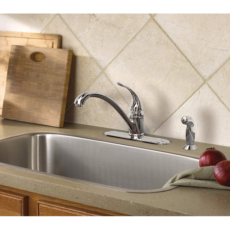 Moen 7082 Chrome One-Handle Kitchen Faucet