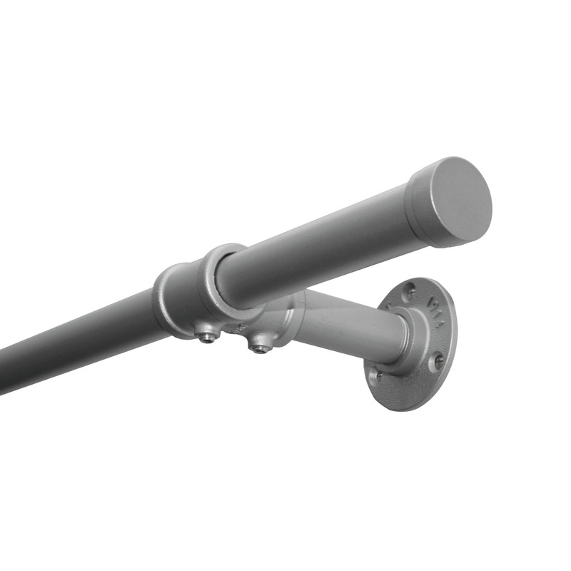GARDINIA Industrial Home Series End Caps for Curtain Rods with