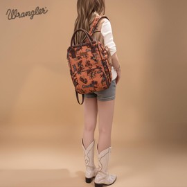 Montana West Wrangler Backpack for Women Western Casual Daypack for College Travel Work