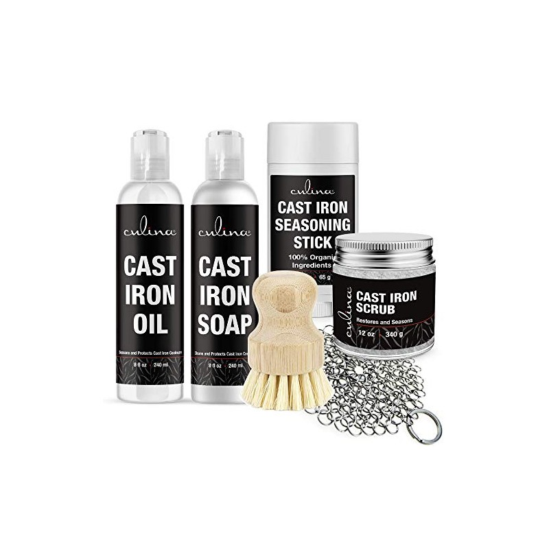 Culina Cast Iron Soap & stick & Conditioning Oil &