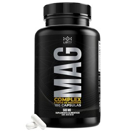 MAG Magnesio Complex - 5 Tipos de Magnesio (Citrato, Treonato, Glicinato, Gluconato y Cloruro de Magnesio) | [Potente Formulacion Grado Farmaceutico] 