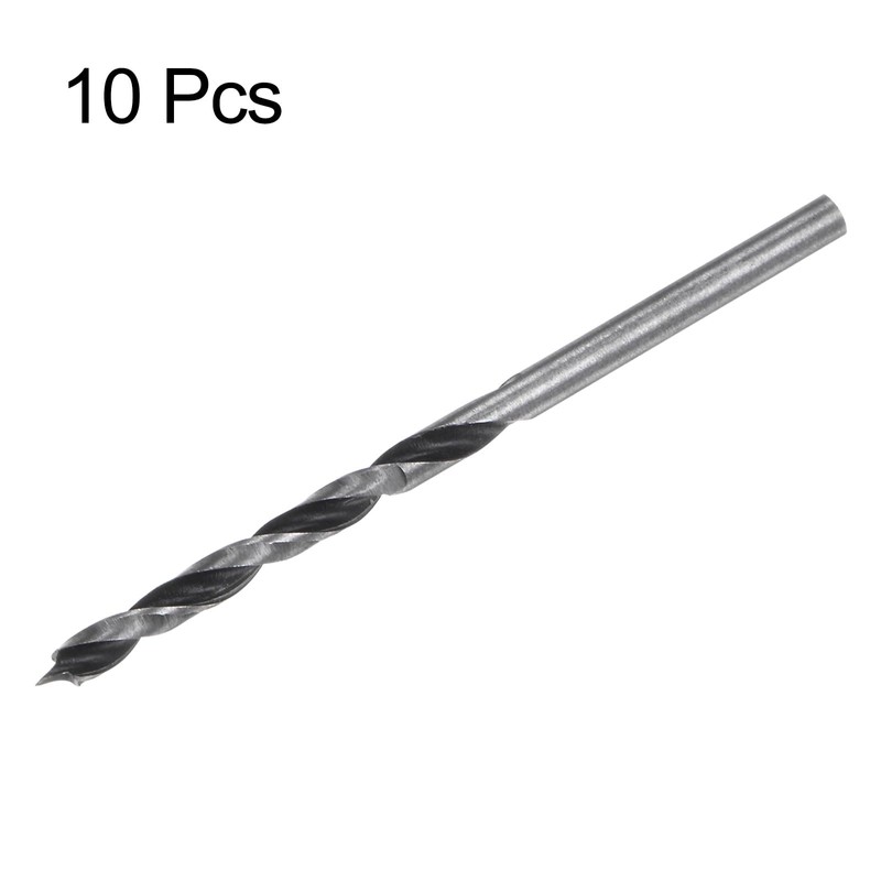 sourcing map 10pcs Brad Point Drill Bits 3mm Precise Cutting