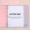 SKYDUE Durable Plastic 8-Tab Dividers,Big Tab Dividers for 3 Ring