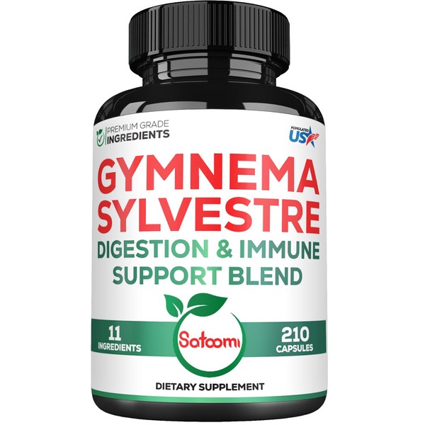1000mg Gymnema Sylvestre Supplements - 210 Capsules - Gymnema Extract