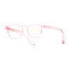 SA106 Kids Round Horn Rim Blue Light Blocking Computer Glasses