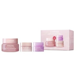 LANEIGE Original Itrio Bouncy & Firm Face Care Set (Bouncy & Firm Eye 20g + Face 10ml Sleeping Mask 10g + Sweet Candy Lip Sleeping Mask (Mini) 3g