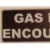 Funny "Gas Mask Encouraged" Restroom Sign 3" X 9" Plastic