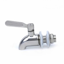 Stainless Steel Beverage Jar Dispenser Replacement Spigot Faucet, Spigot For Beverage Dispensers - Durable Outdoor Water Faucet For Sun Tea Jars, Perfect For Parties & Camping 16mm（5/8 inch）