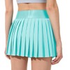 Husnainna Pleated Tennis Skirt for Women Built-in Shorts High Waisted