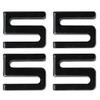 Alera ALE Wire Shelving S Hooks, Metal, Black (Pack of
