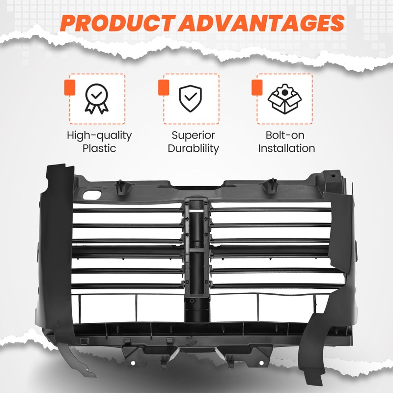 HECASA Active Grille Shutter Assembly w/o Actuator Compatible with 2013-2018