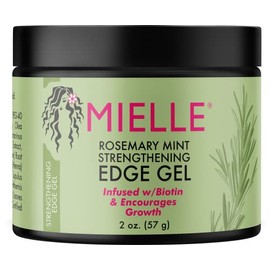 Mielle Organics Rosemary Mint Strengthening Edge Gel, Biotin & Essential Oil Hair Styling Treatment, 2 Ounces